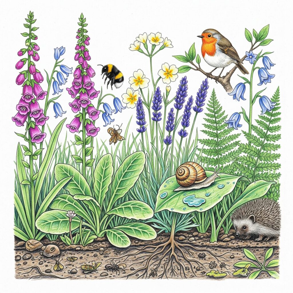 The Easy-care garden helps promote sustainability