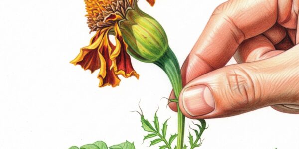 Deadheading a flower