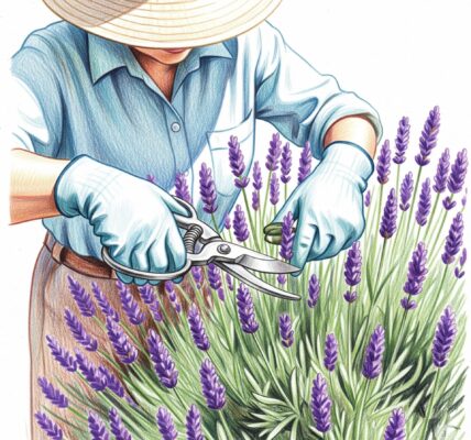 Trimming lavender after flowering