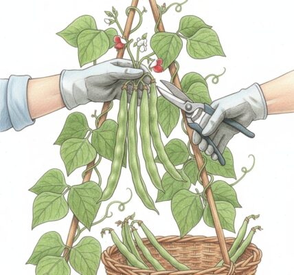 Keep harvesting runner beans