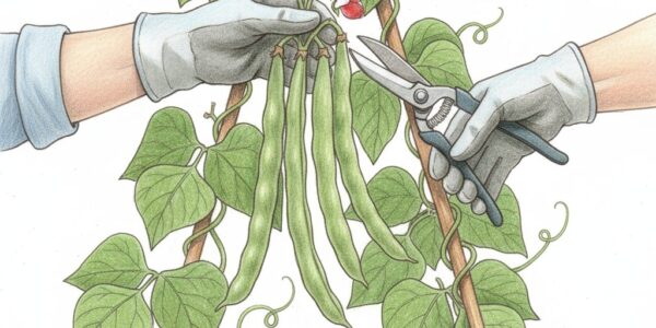 Keep harvesting runner beans