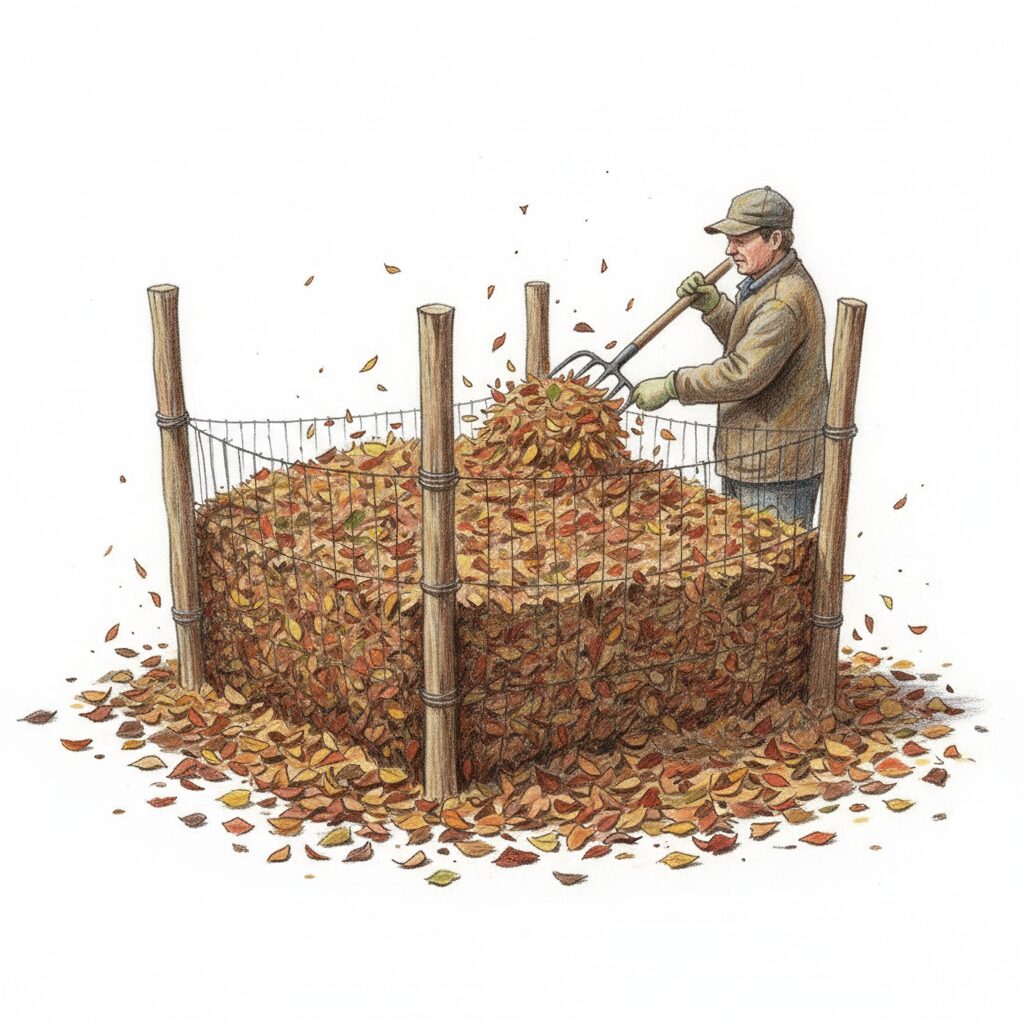 Making leaf mould