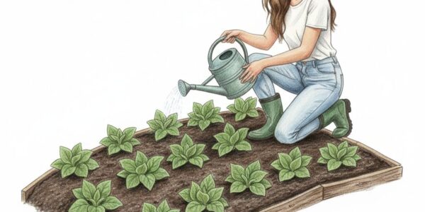 Plant out foxgloves in October for next year