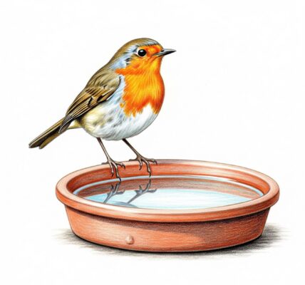 Provide a saucer of water for the birds