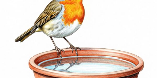 Provide a saucer of water for the birds