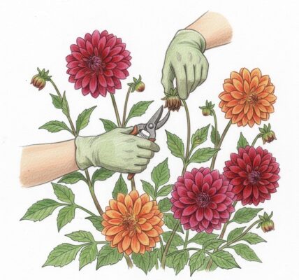 deadheading dahlia