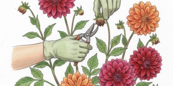deadheading dahlia