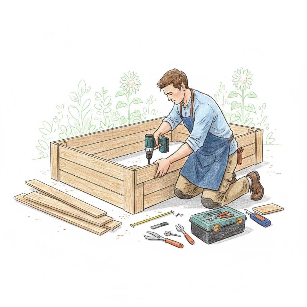 Building raised beds