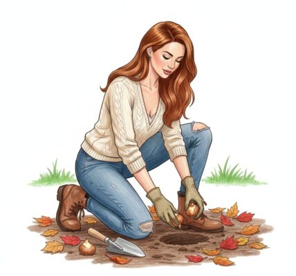 Planting bulbs in October