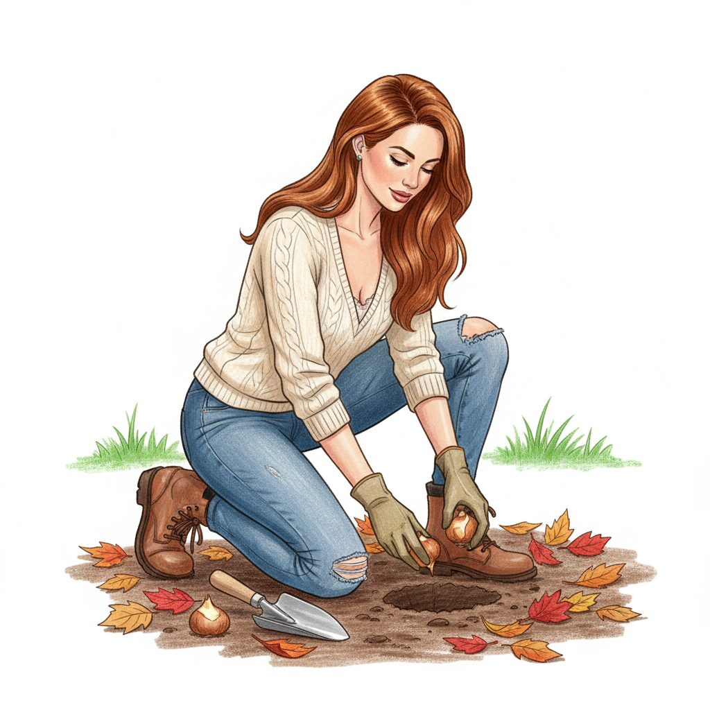 Planting bulbs in October