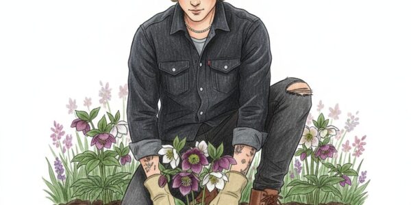 Planting out hellebore