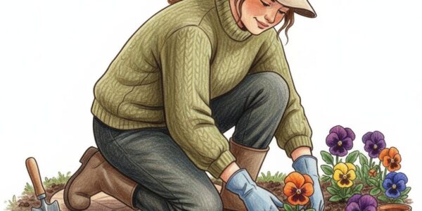 Planting out winter pansies