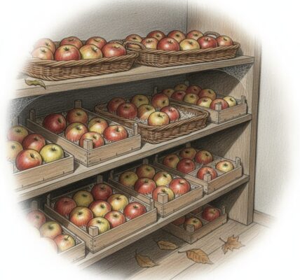Storing apples for winter