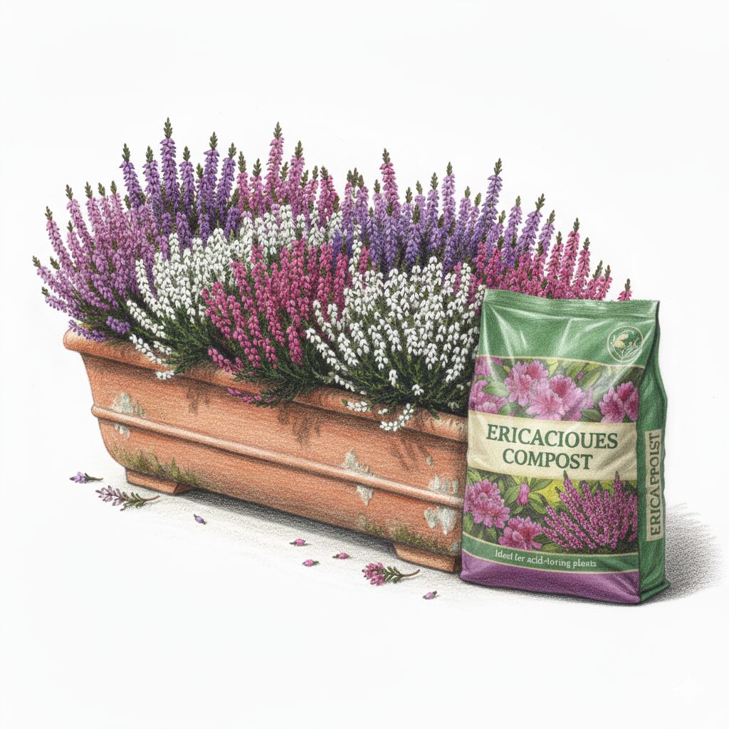 Embrace winter colour with heathers in pots!