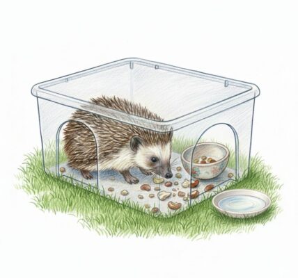 Hedgehog feeding station