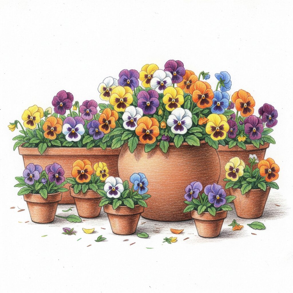 Brighten up your winter with cheerful pansies!