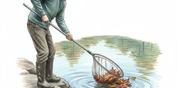 remove autumn leaves from ponds
