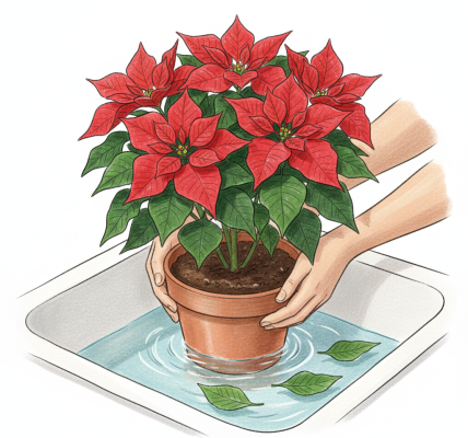 Keeping your Christmas Poinsettia going