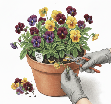 Deadheading pansies