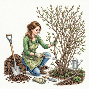 Pruning the Butterfly bush