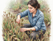 Deadheading tulips