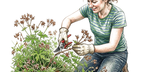 Cutting back cranesbill