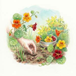 Growing nasturtiums
