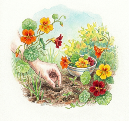 Growing nasturtiums