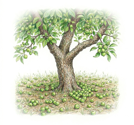 June apple drop