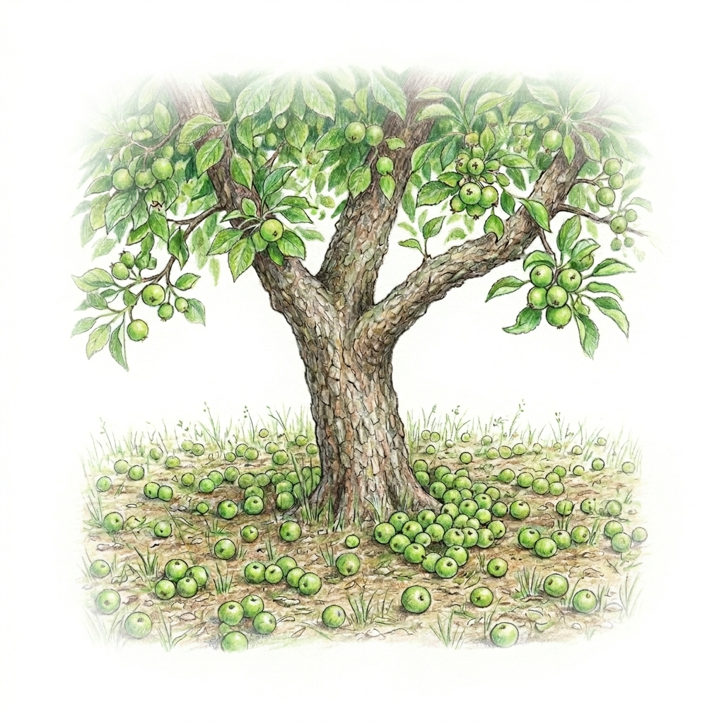 June apple drop