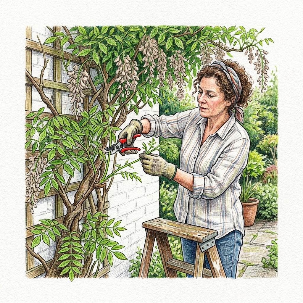 Pruning Wisteria
