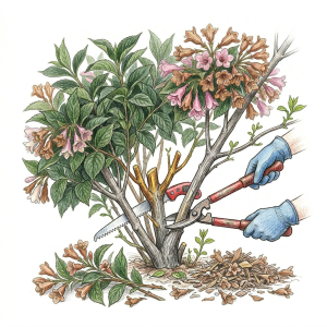 Pruning weigela