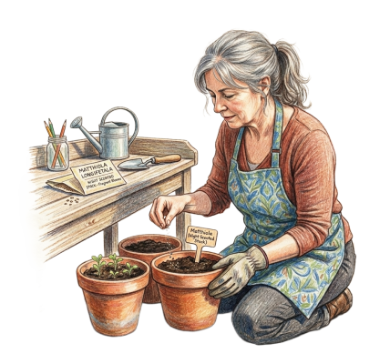 Sowing Night Scented Stock