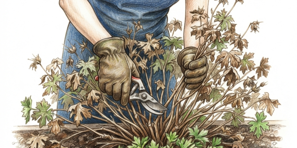 Cut back hardy geraniums