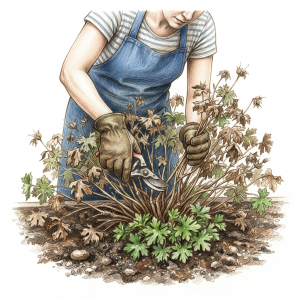 Cut back hardy geraniums