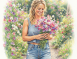 Keep picking sweet peas in July